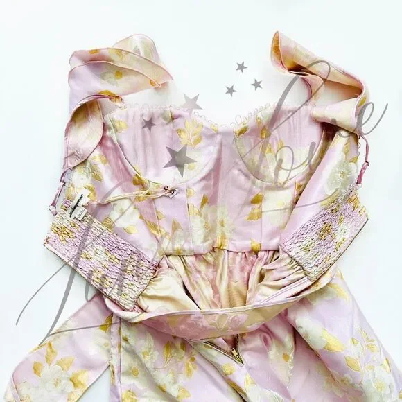 V. CHAPMAN The Vera Dress in Light Lilac Baroque Floral (size 6) NWT - Picture 12 of 14